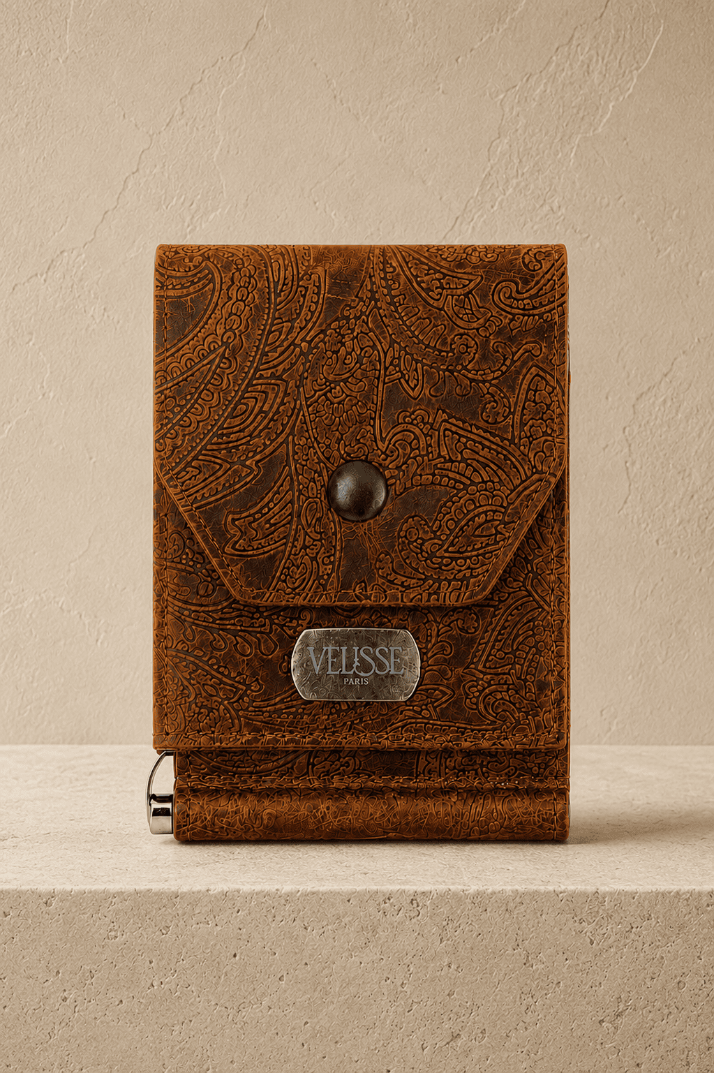 Tooled Cognac Signature Wallet in Cognac 3
