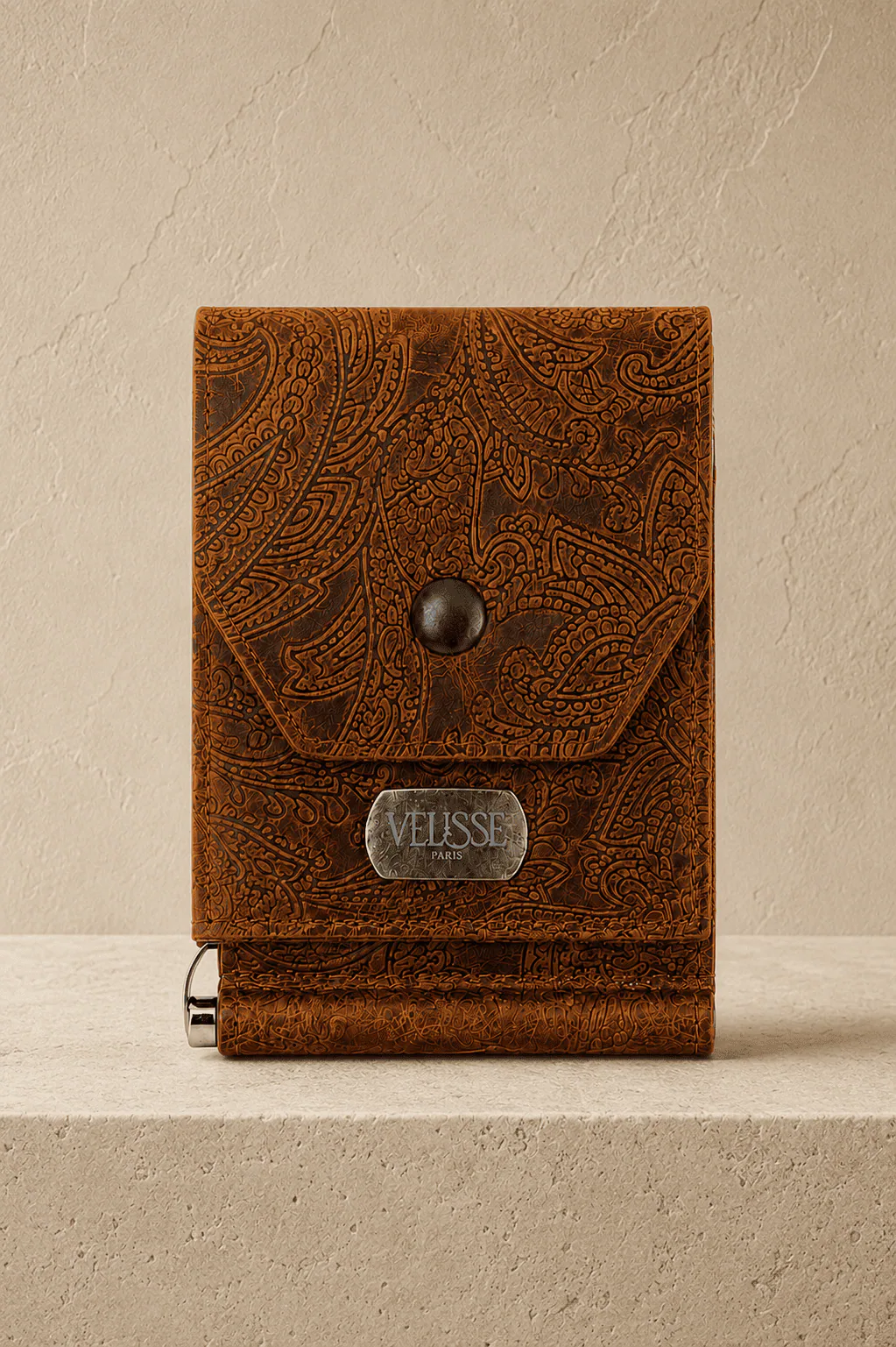 Tooled Cognac Signature Wallet in Cognac 3