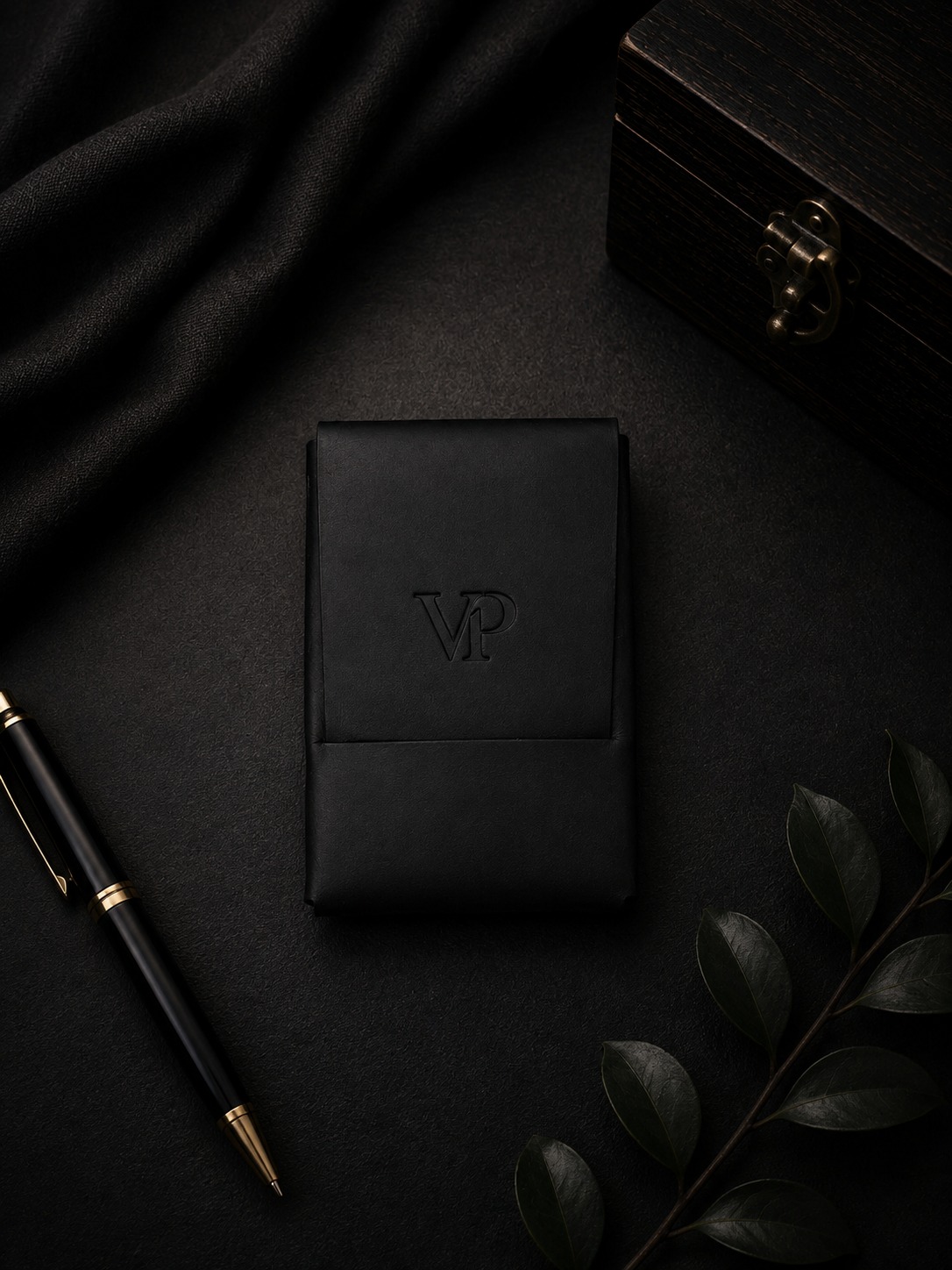 Fold Card Wallet in Black 2